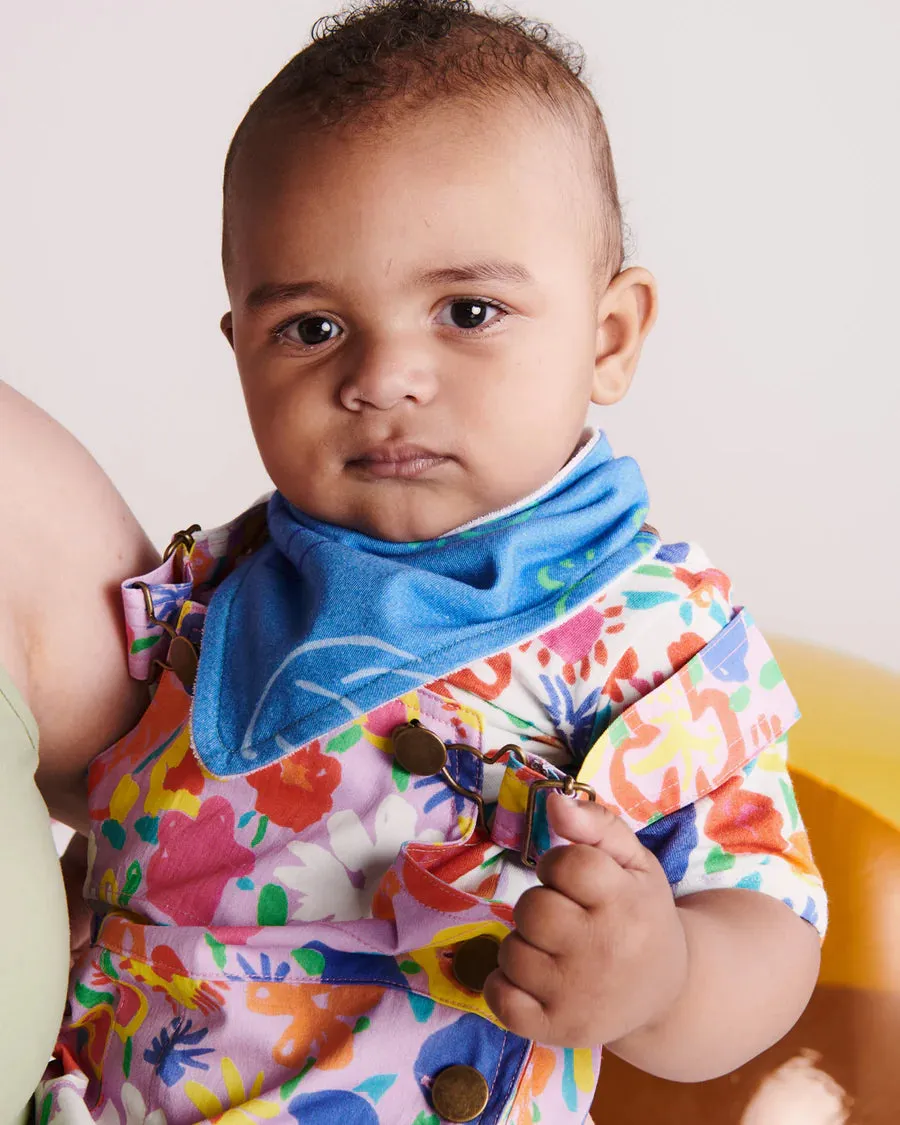 Kip & Co X Ken Done BABY | Summer Floral  Organic Short Sleeve Romper