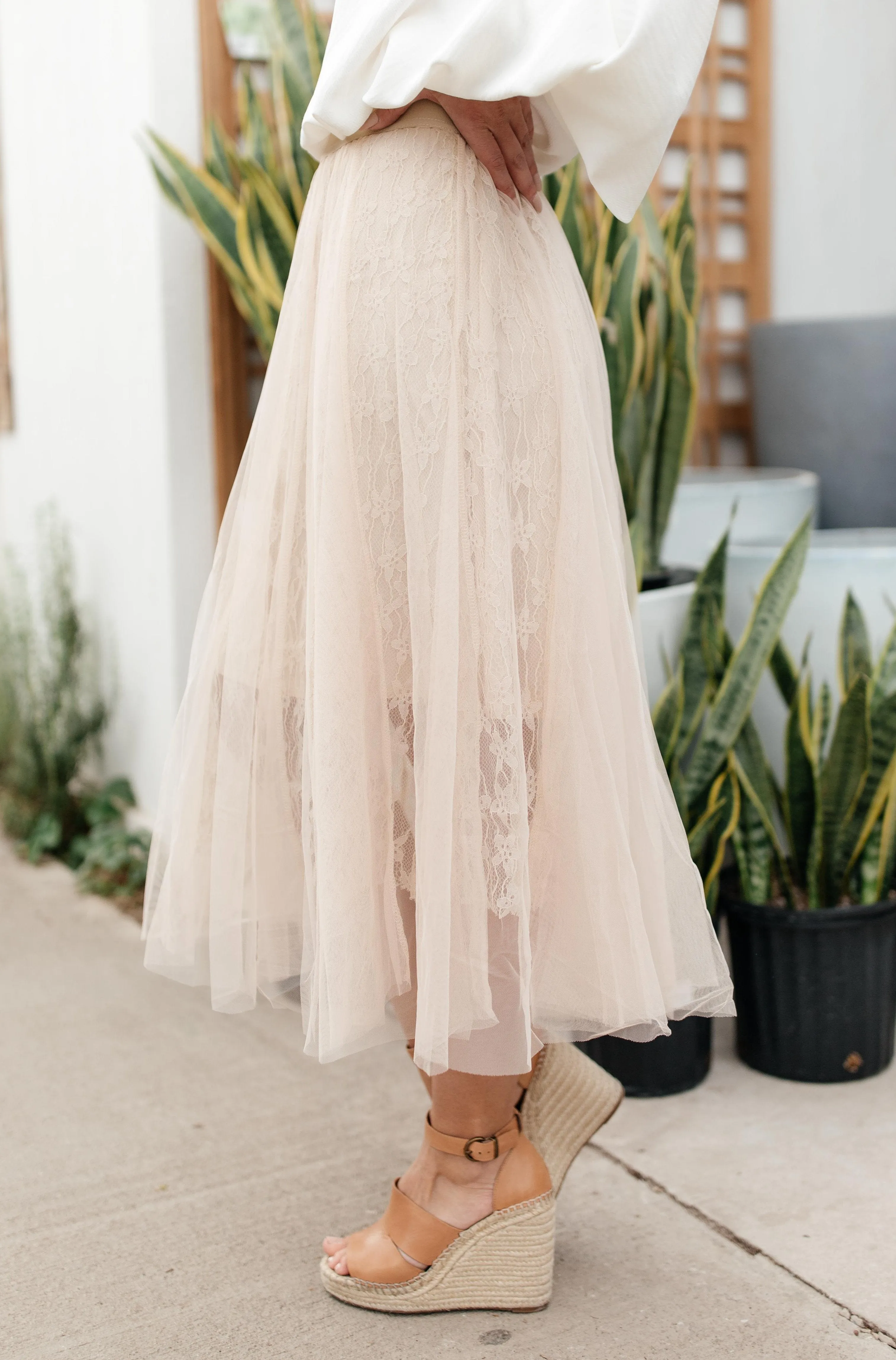 Layered In Lace Skirt