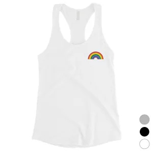 LGBT Rainbow Pocket Womens Tank Top