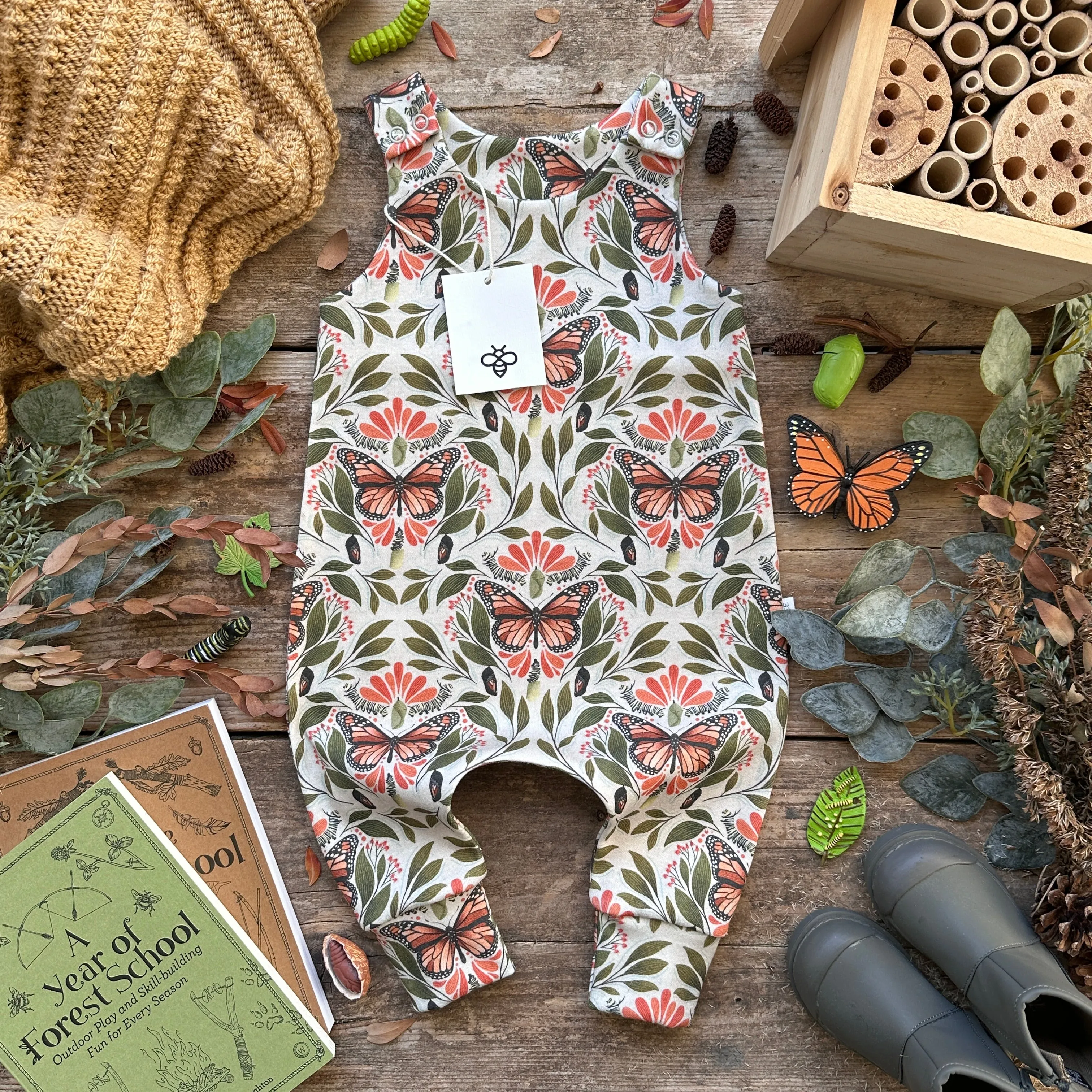 Life Of A Monarch Long Romper