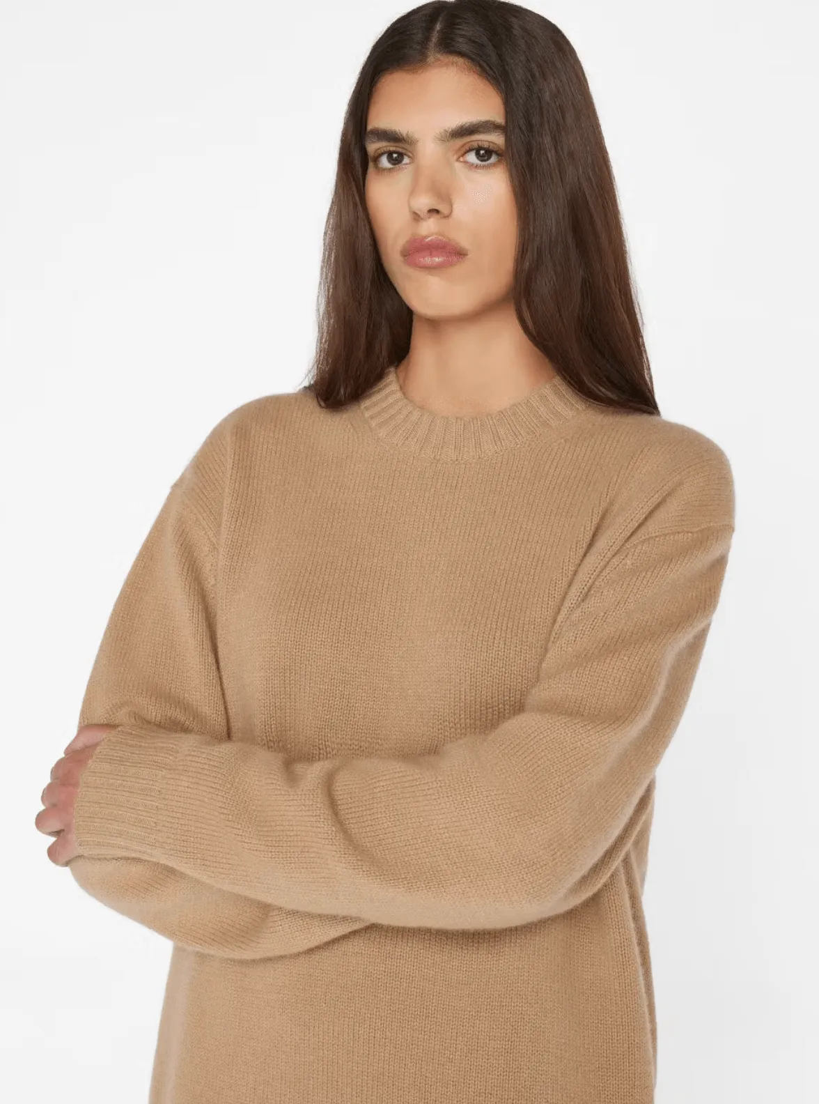 Light Camel Boyfriend Cashmere Jumper