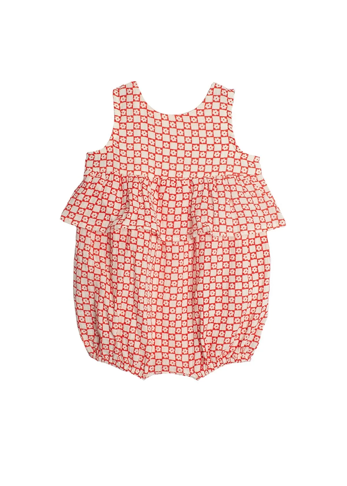 Little Red Wagon Baby Romper