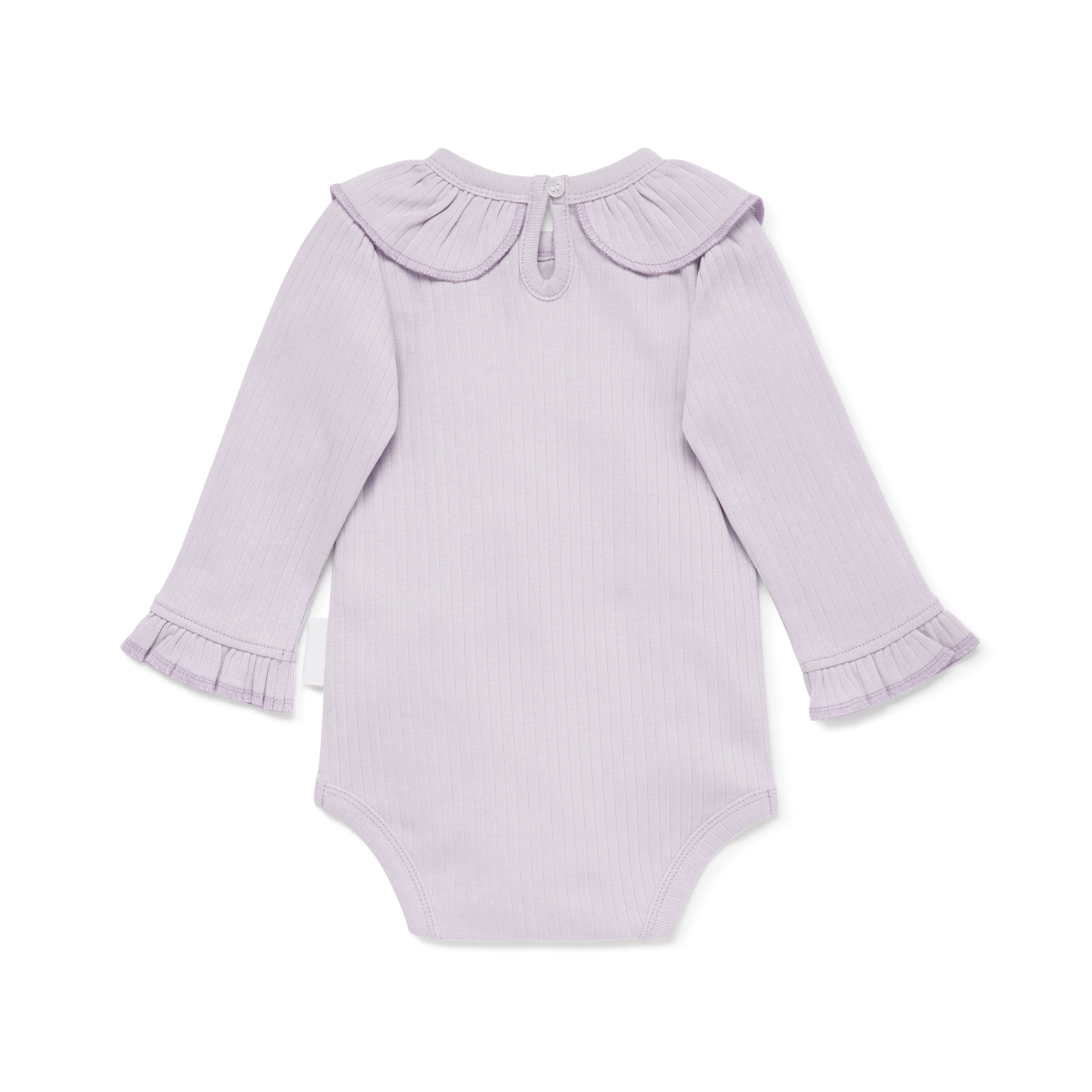 Long Slevee Bodysuit | Lavender Pointelle