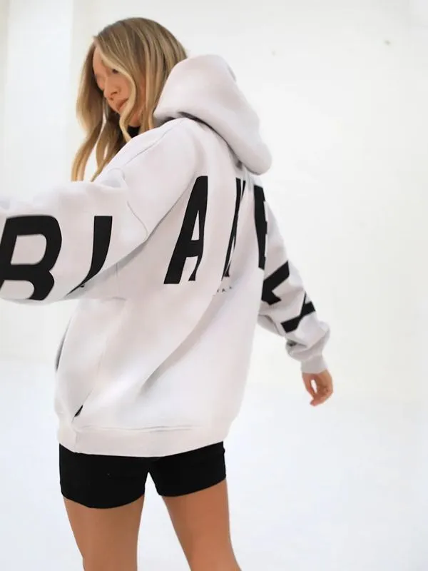 Loose Fit Hoodie with Big Thick Letters