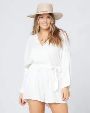 L*SPACE Cream Coronado Romper