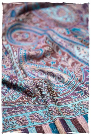 Ludovica Paisley Reversible Kashmir Wool Scarf