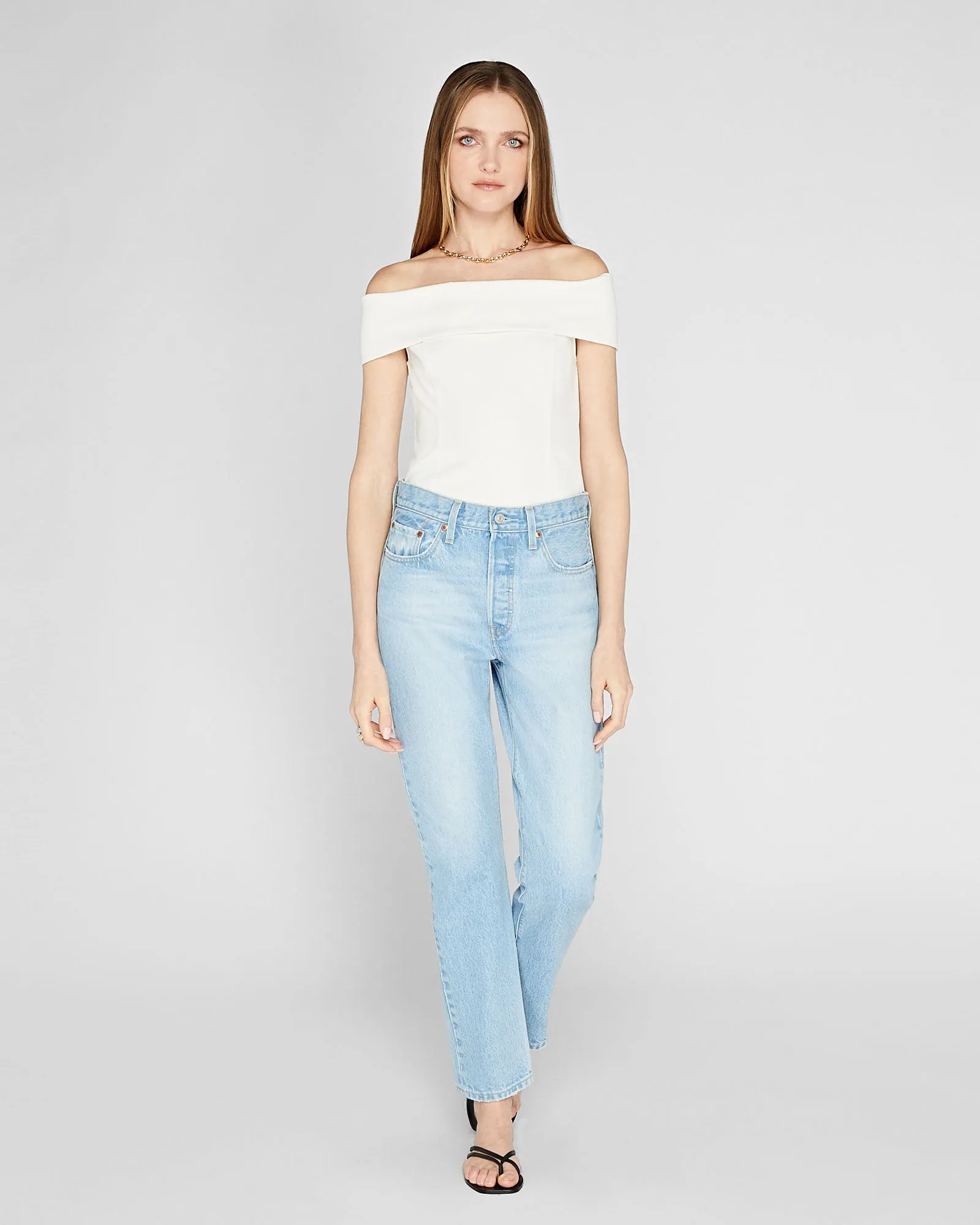 Luxe Crepe Off-The-Shoulder Top