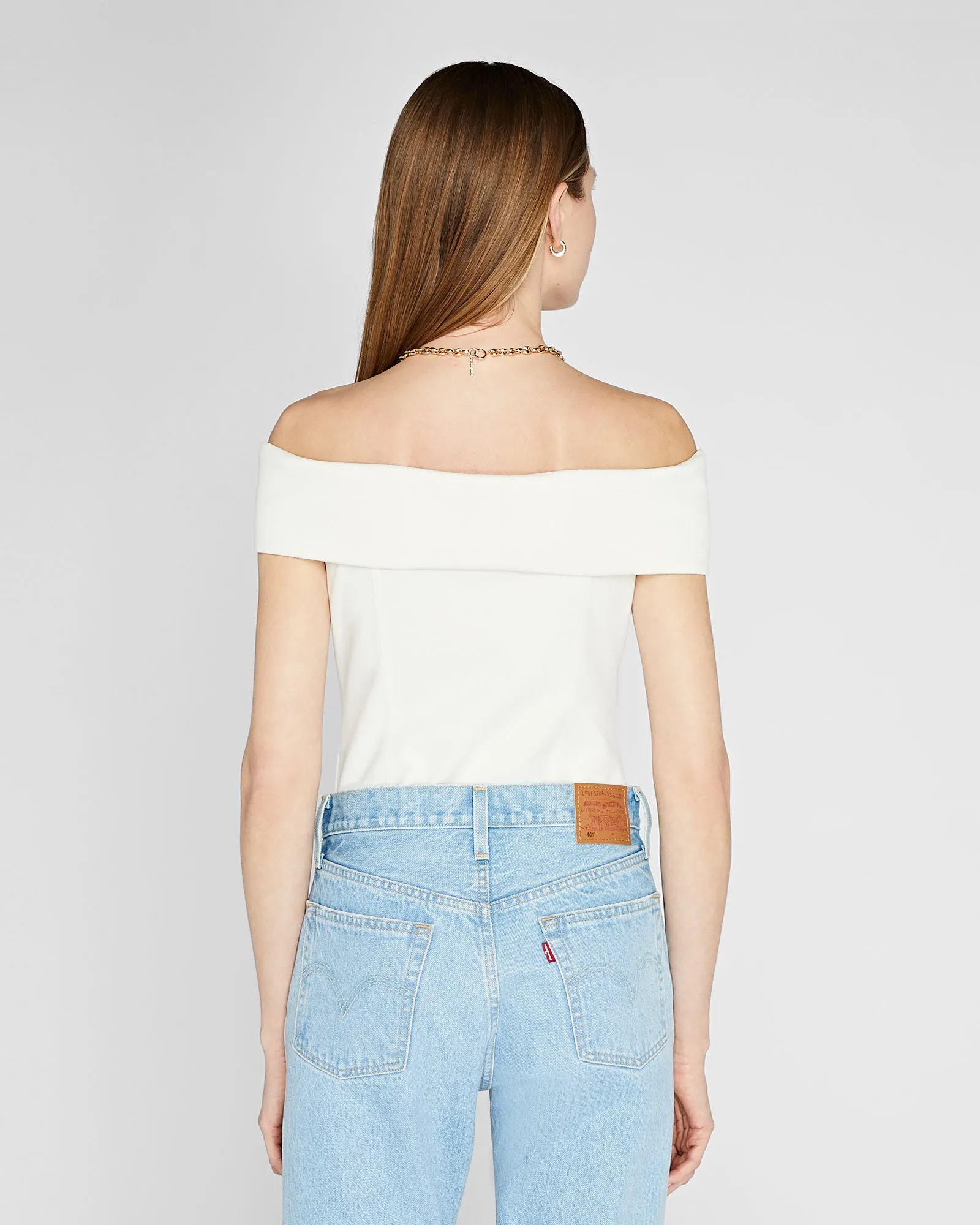 Luxe Crepe Off-The-Shoulder Top