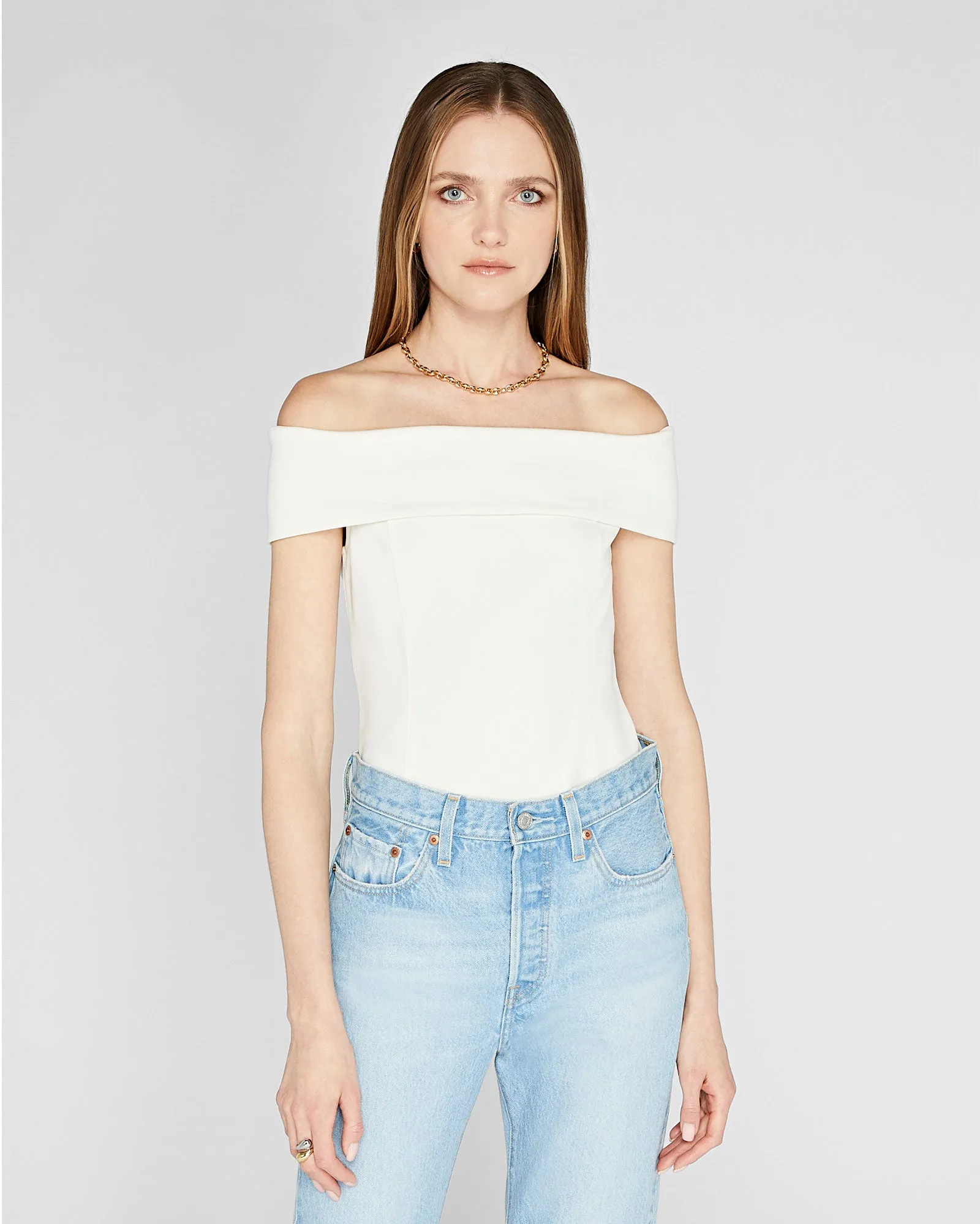 Luxe Crepe Off-The-Shoulder Top