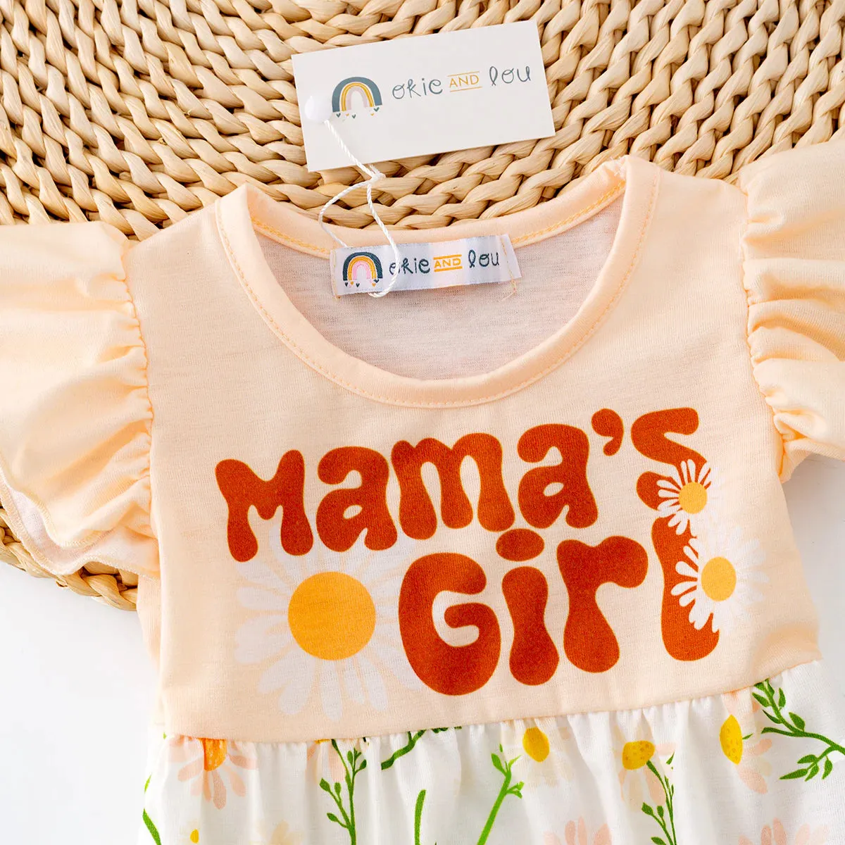 Mama's Girl shorty onesie romper