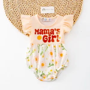 Mama's Girl shorty onesie romper