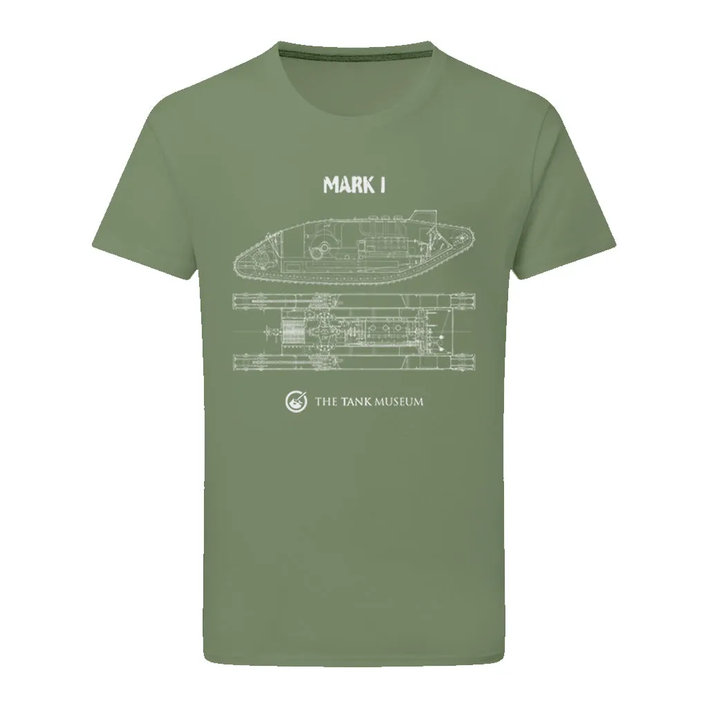 Mark I Tank Blueprint T-Shirt