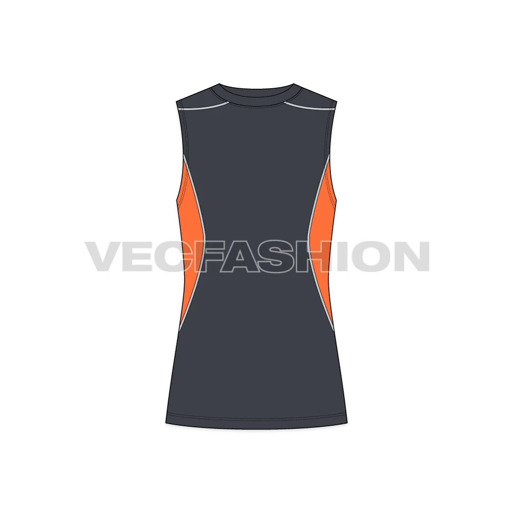 Mens Fitness Training Vest Template