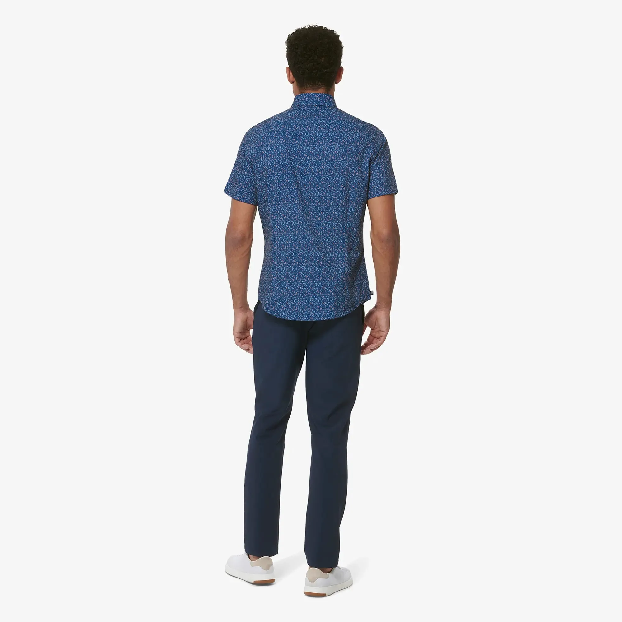 Men's Mizzen   Main | Leeward Classic Short Sleeve | Deep Ocean Palm Print