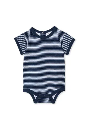 MILKY Navy Mini Stripe Bubbysuit