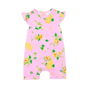 Milky Sunshine Frill Romper - Fairy Floss