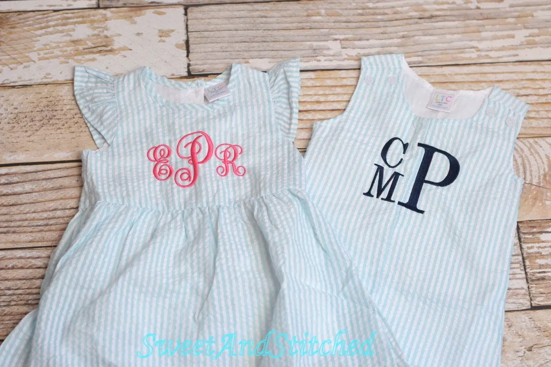 Monogrammed Boys Romper, Boys 4th of July Outfit