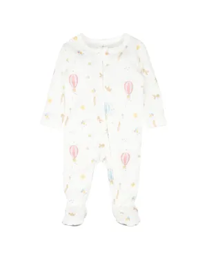 MORGAN PRINT LS ZIP ONESIE