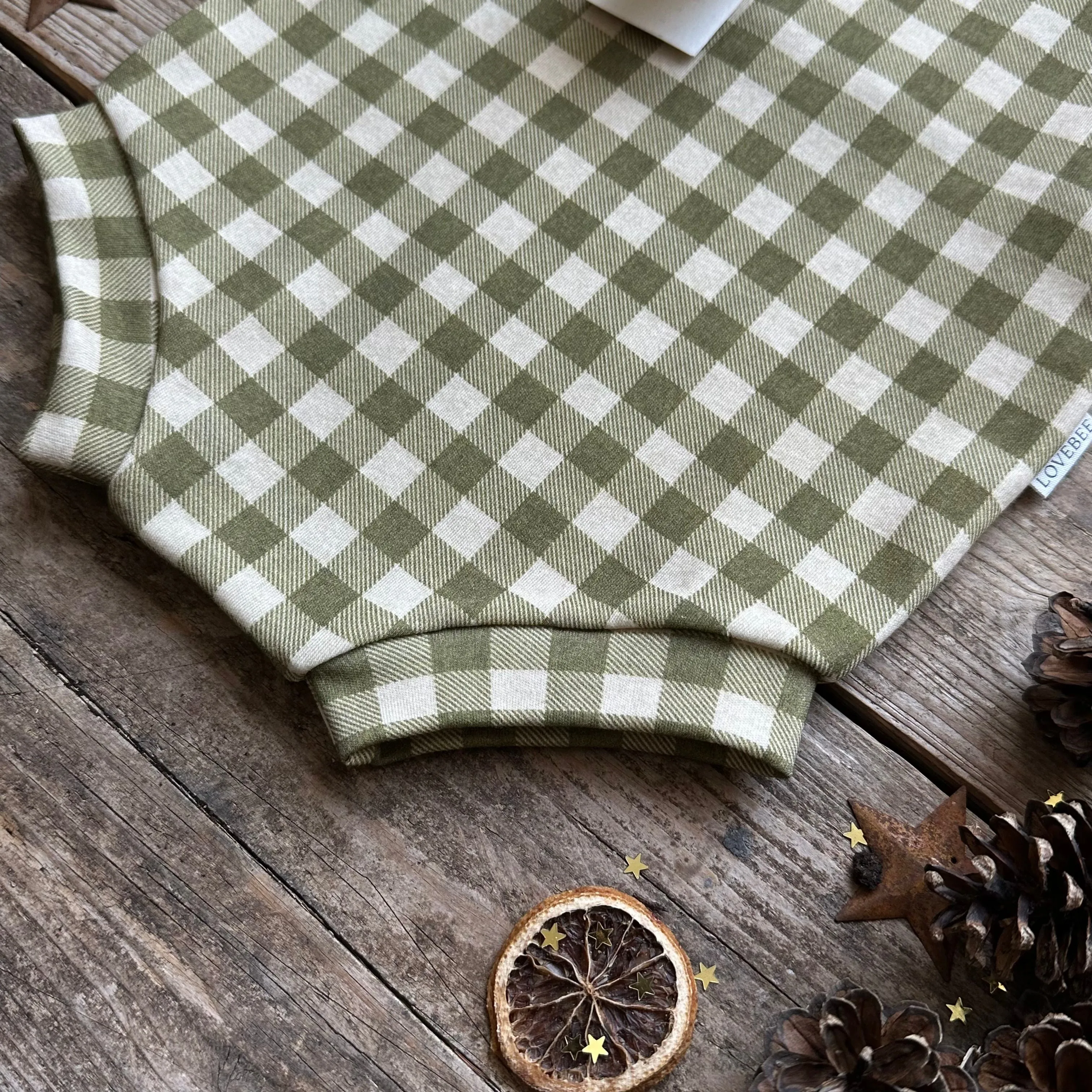 Moss Check Bloomer Romper | Ready To Post