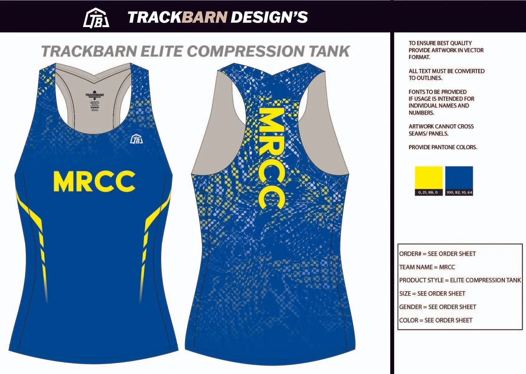 MRCC-- Womens Compression Tank