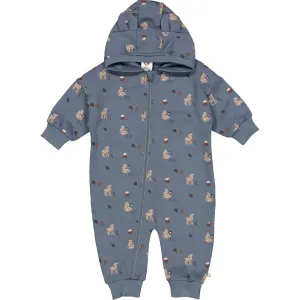 Musli - Organic Cotton Hooded Zipper Romper - Deer