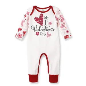 My 1st Valentine's Day Bamboo Romper