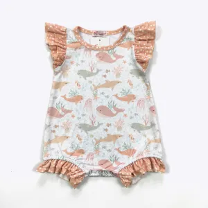 Narwhal & Friends Girl's Infant Romper