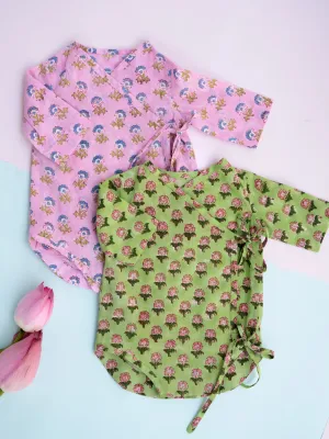 Nature's Hug Newborn Wrap Romper | Baby Jabla Romper Set