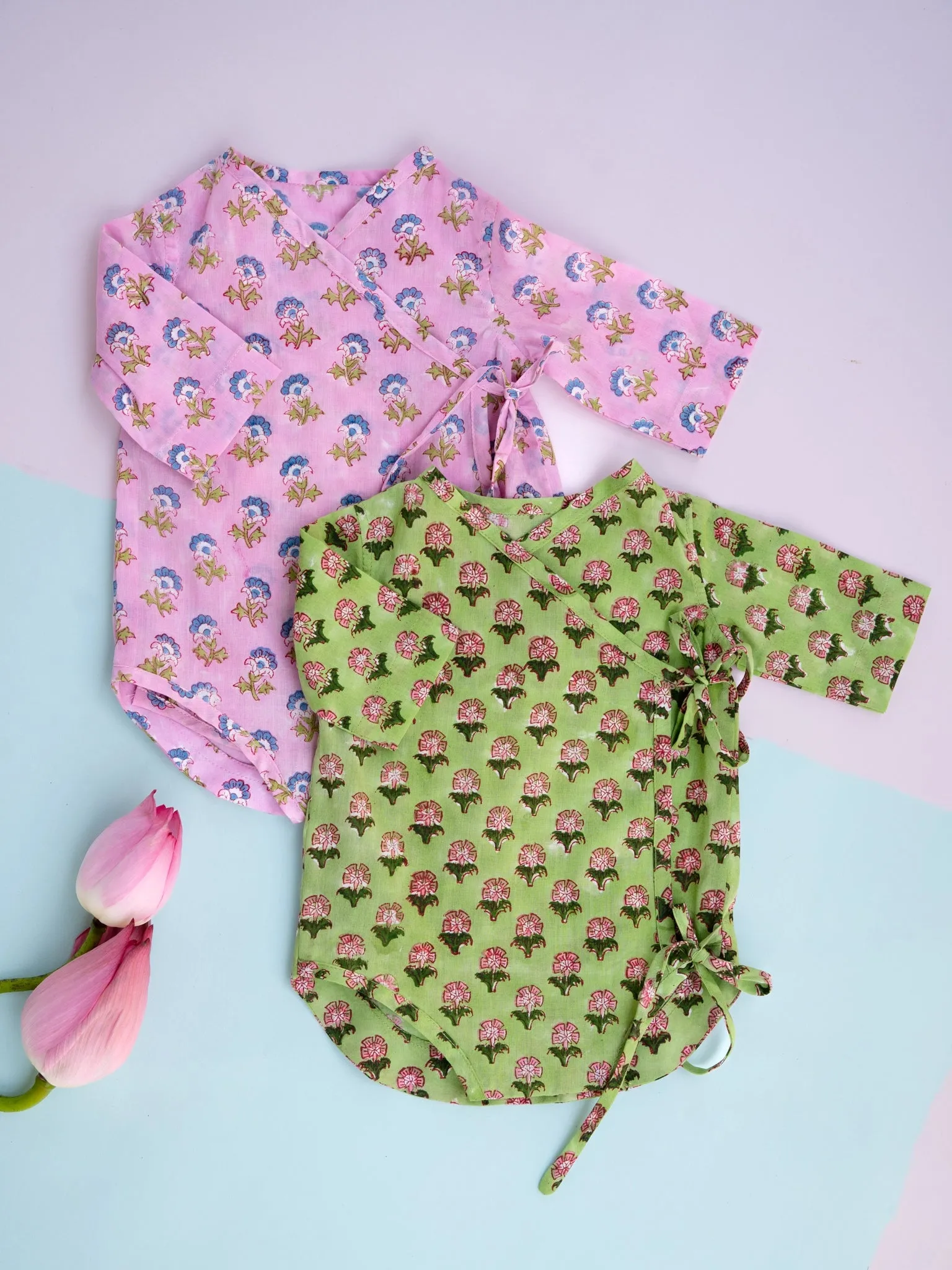 Nature's Hug Newborn Wrap Romper | Baby Jabla Romper Set