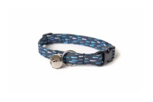 Navy Blue Rain Cat Collar