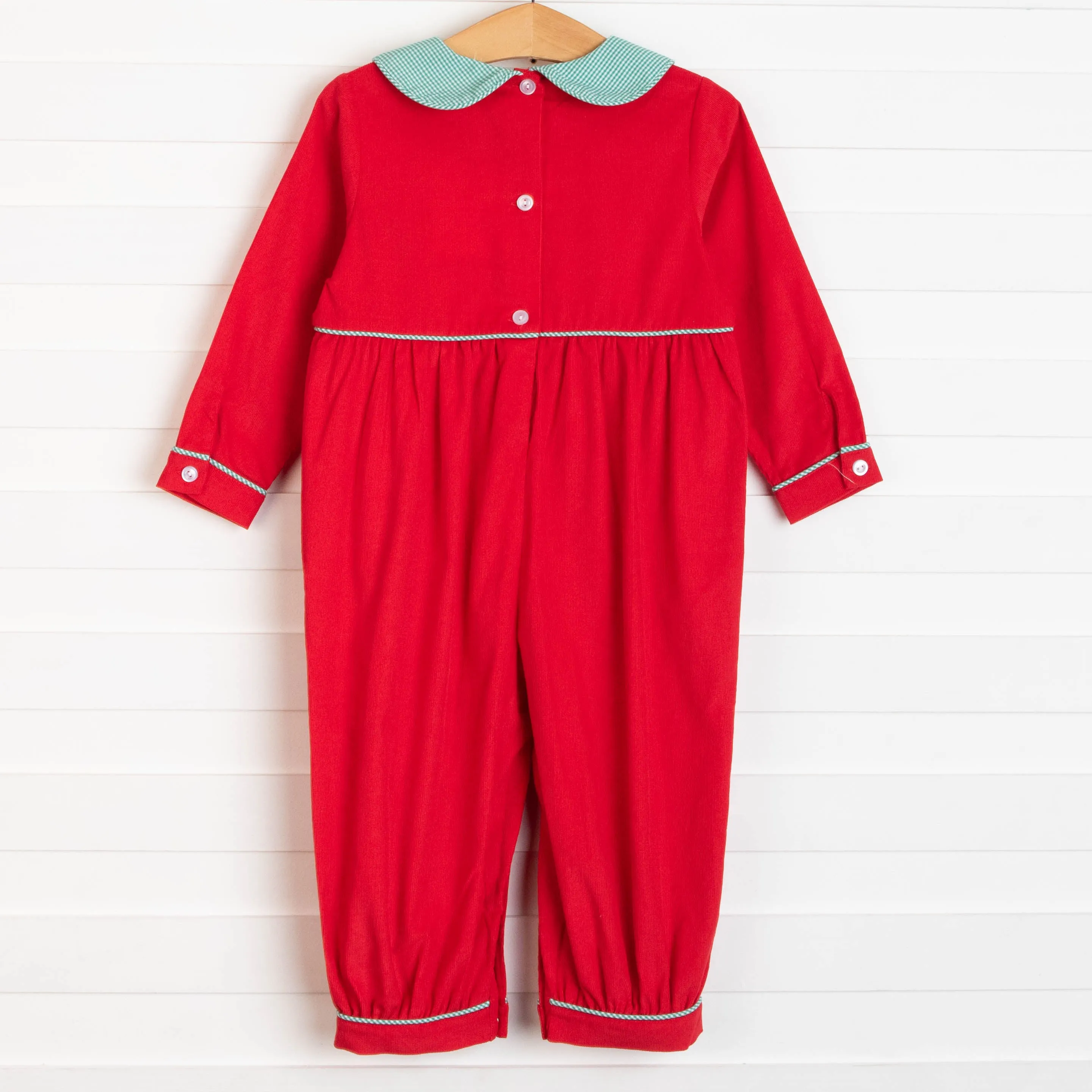 Nice List Romper, Red