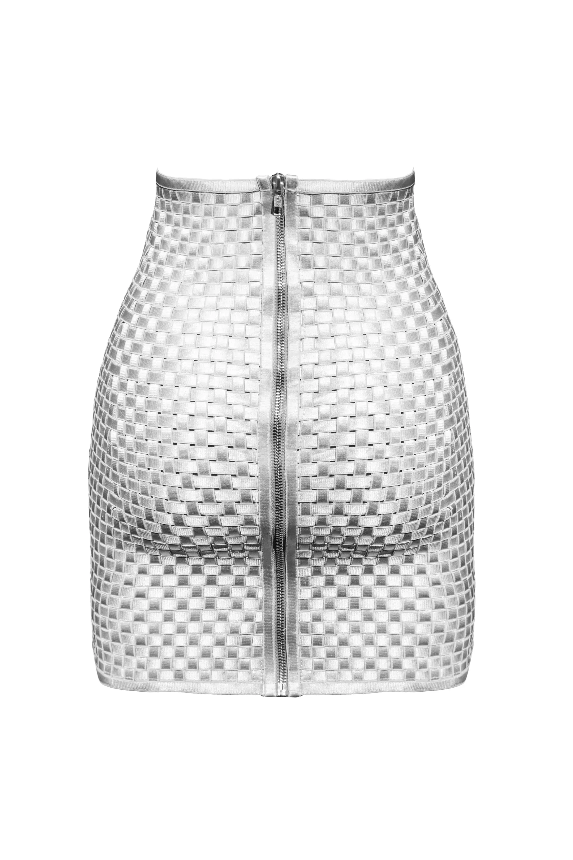 Nirvana silver bondage skirt