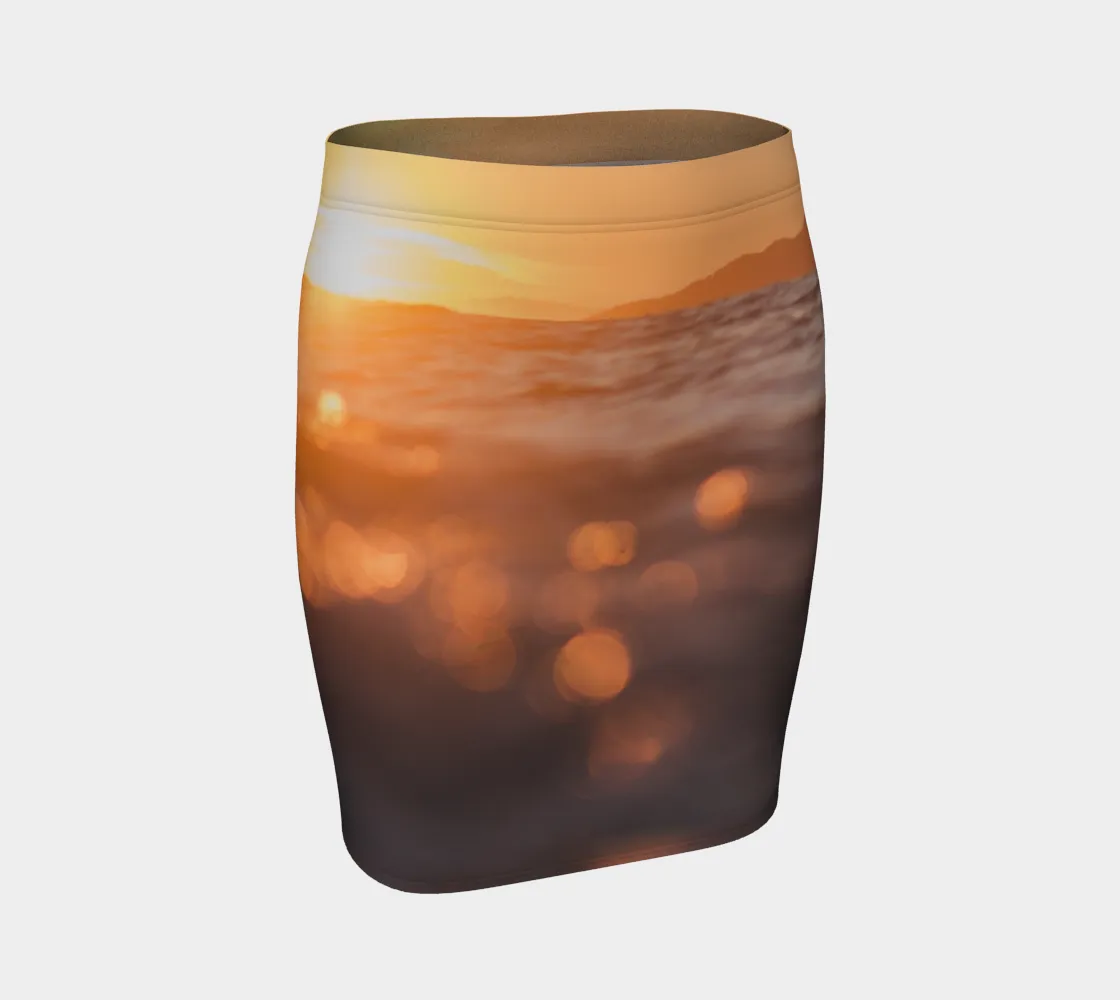 Ocean Sunset Photo Skirt