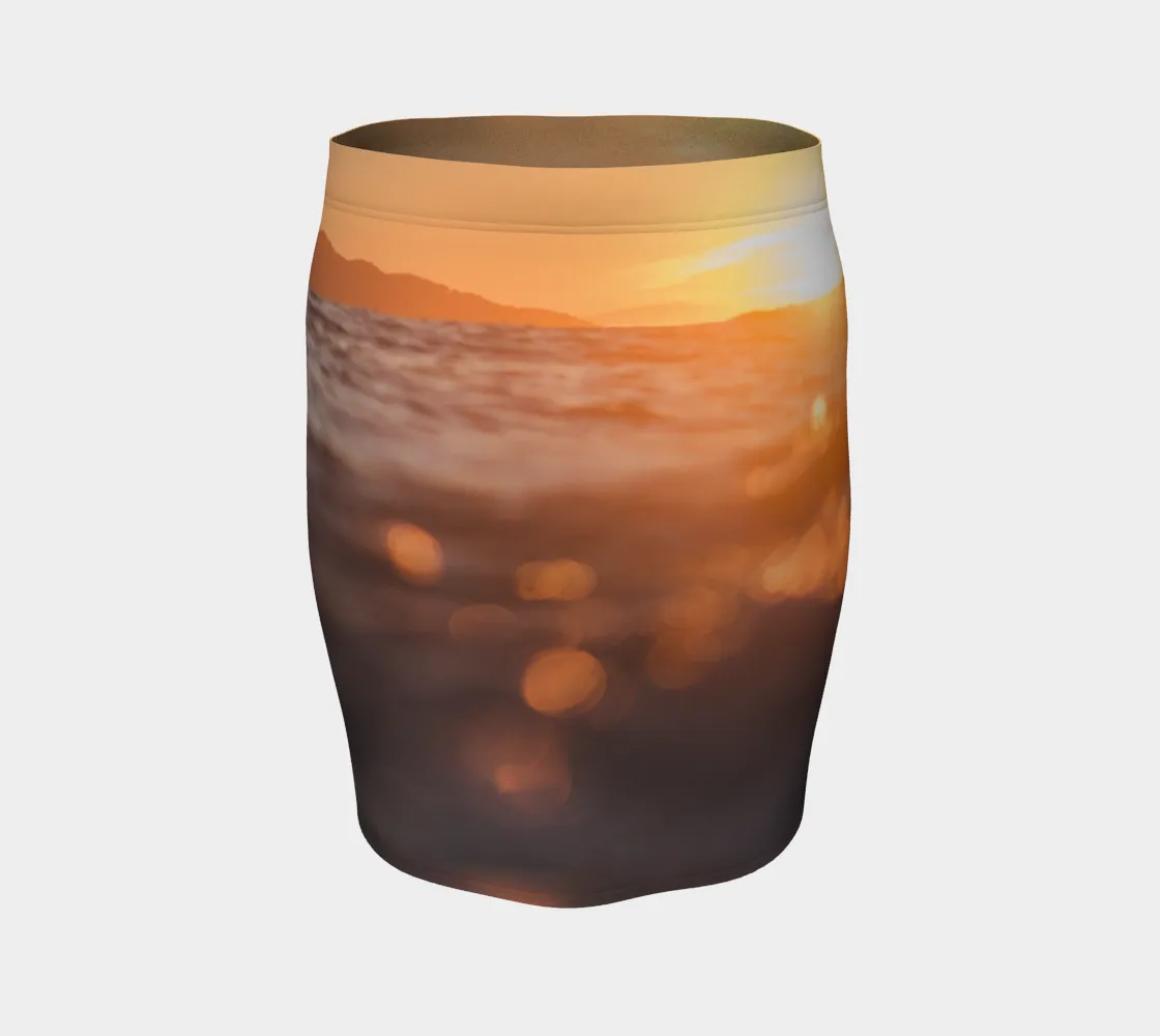 Ocean Sunset Photo Skirt