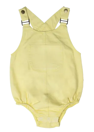 one piece romper buckle - yellow