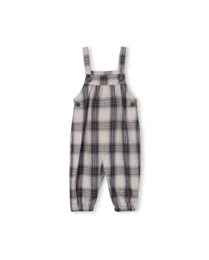 one piece romper long plaid - plaid