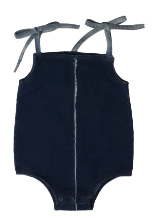 one piece romper washed - blue