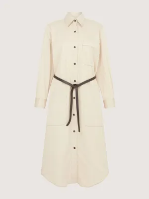 Organic cotton twill Shirt Dress