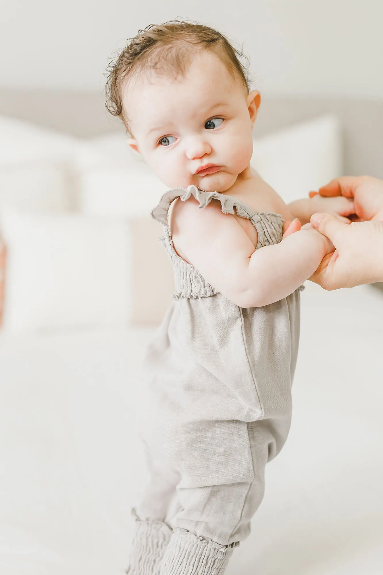 Organic Muslin Sleeveless Romper