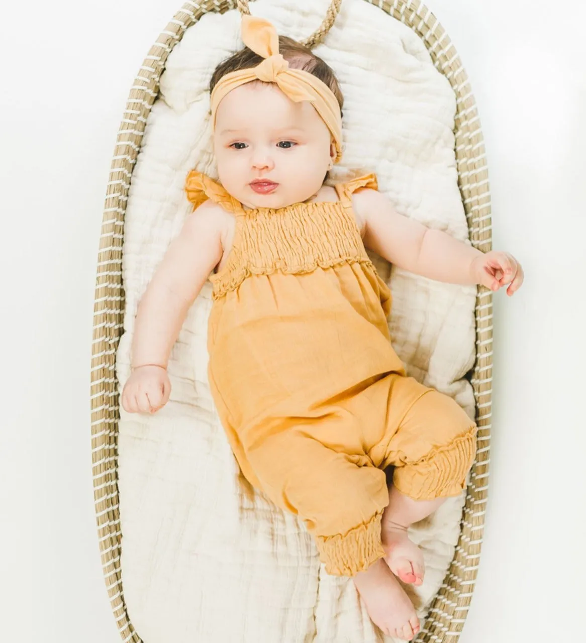 Organic Muslin Sleeveless Romper