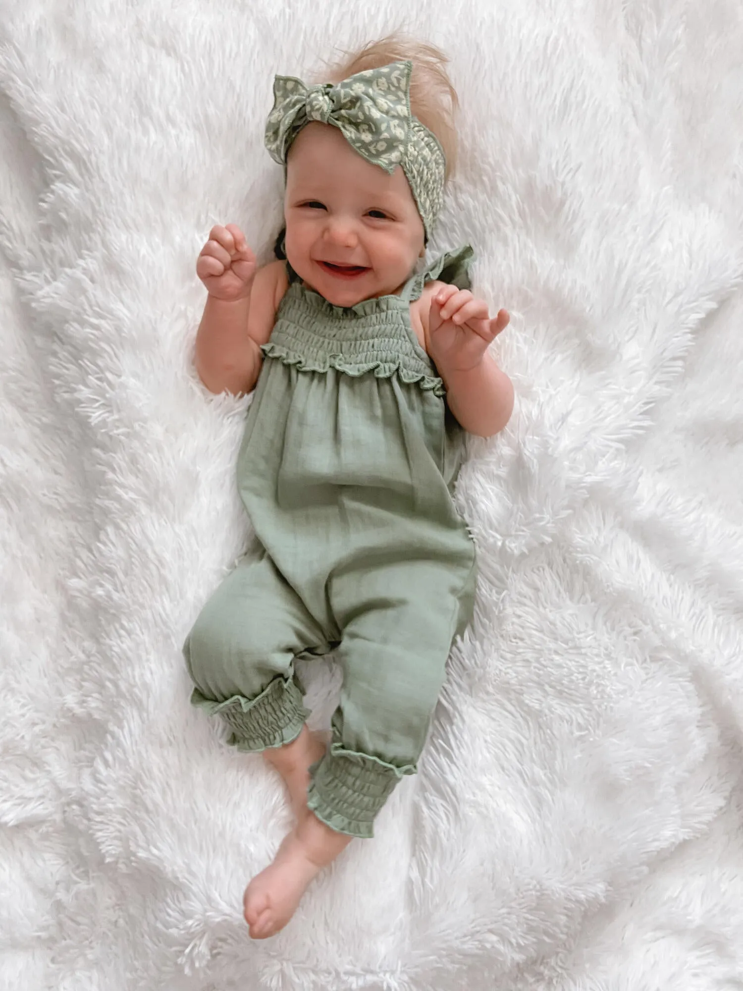 Organic Muslin Sleeveless Romper