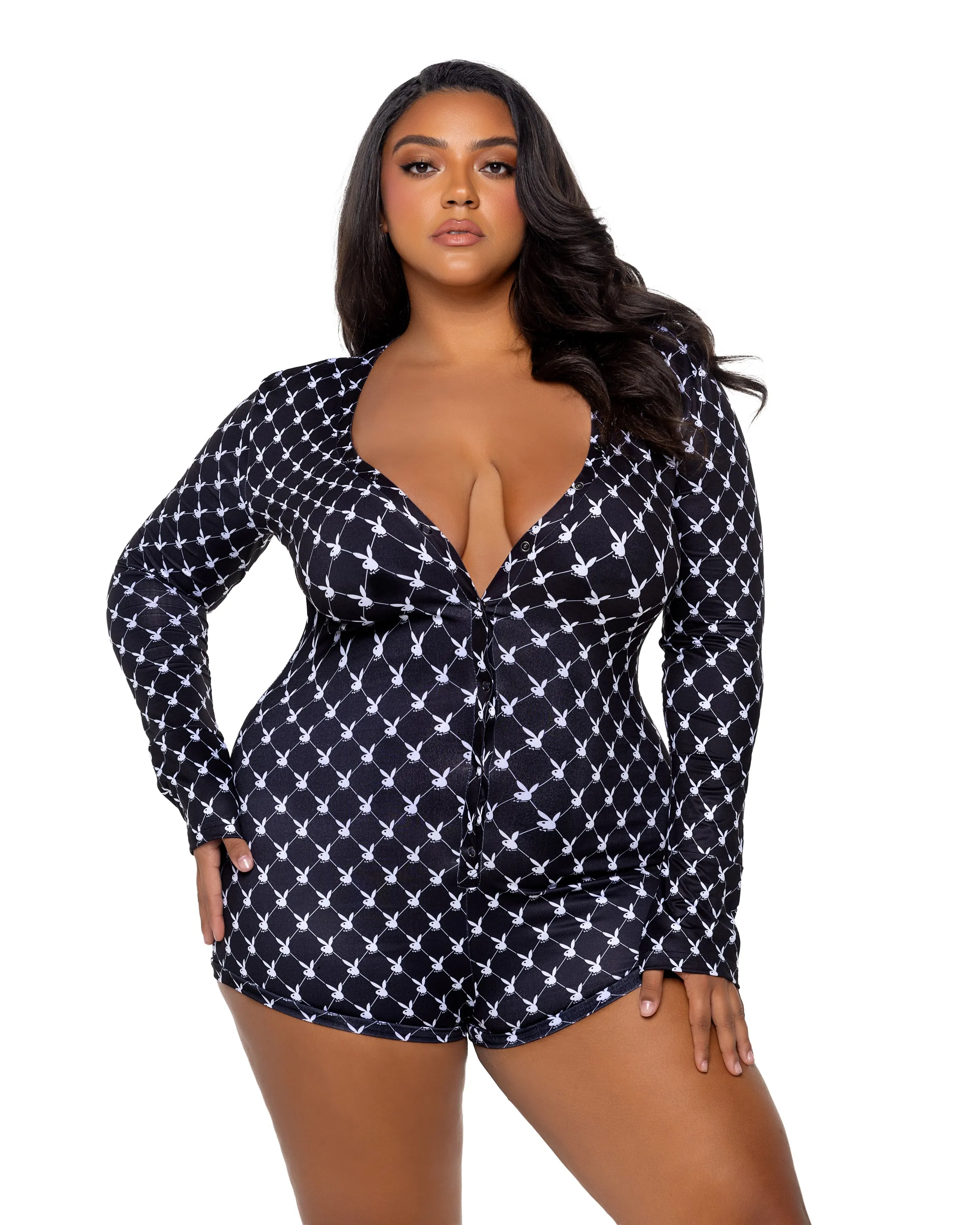 PBLI174 - Playboy Bunny Cozy Lounge Romper