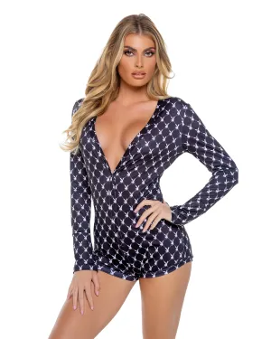 PBLI174 - Playboy Bunny Cozy Lounge Romper