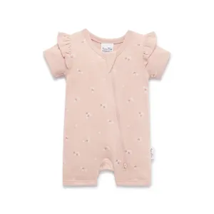 Petal Pointelle Zip Romper