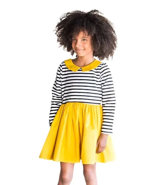 Pippa Girl’s Mustard Yellow Dress