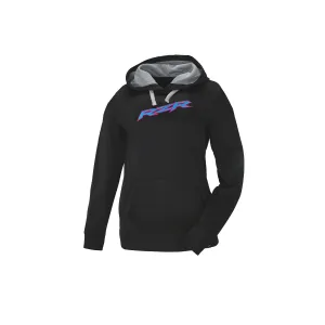 Polaris  Black Womens RZR Vapor Pullover Hoodie Lightweight Moisture Wicking