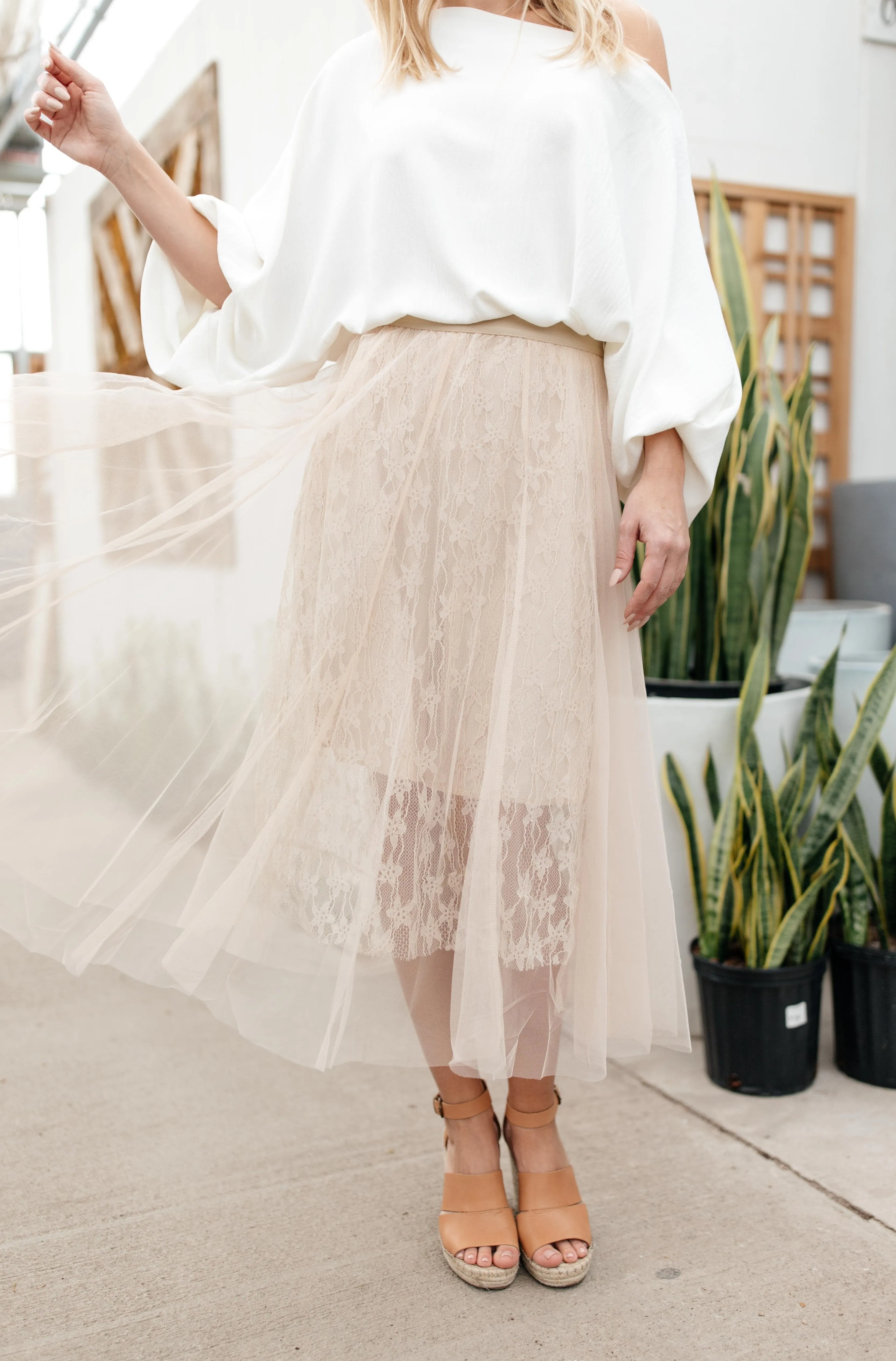 PREORDER: Layered In Lace Skirt