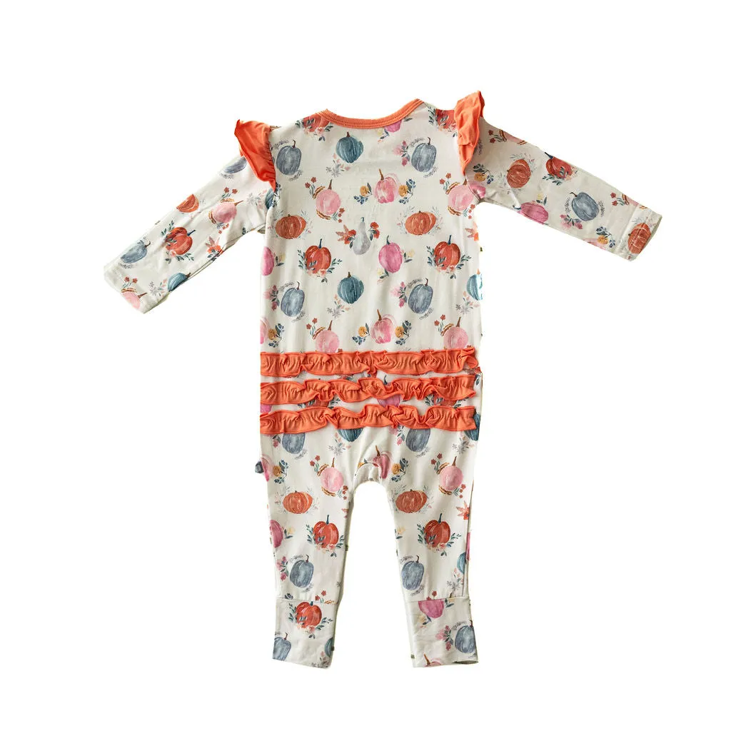 Pumpkin Patch Ruffle Romper