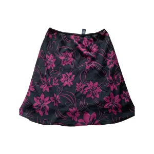 purple hibiscus midi skirt size petite medium