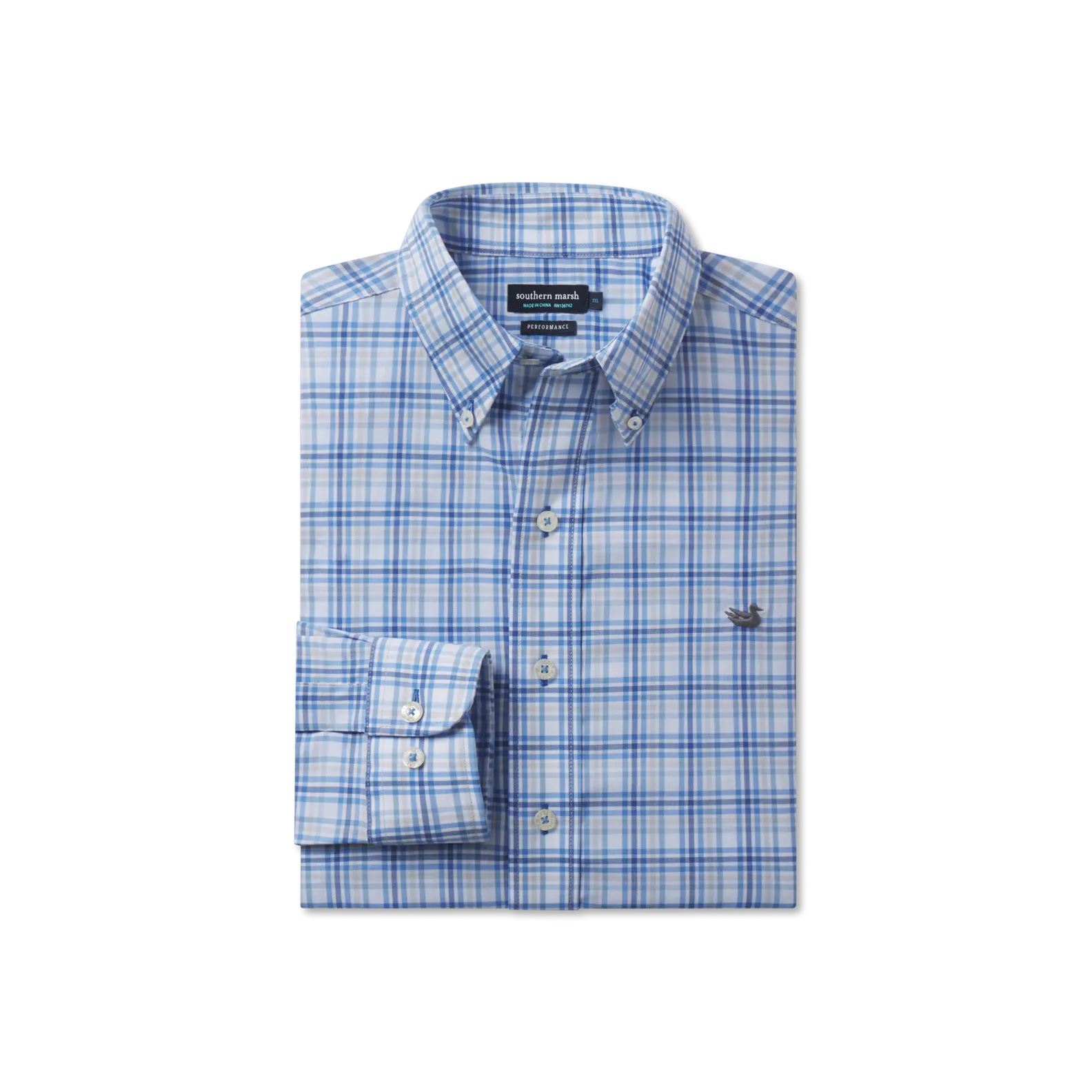 Putnam Performance Windowpane Dress Shirt